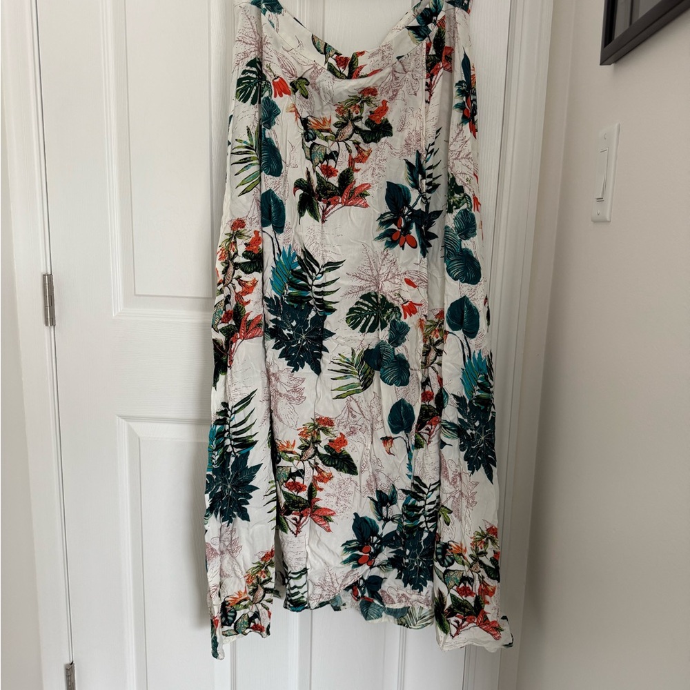 Tropical Floral maxi skirt